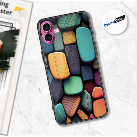 iPhone 16 Cover - Stones Series - Premium Printed Metal soft Bumper shock Proof Case
