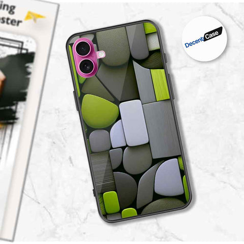 iPhone 16 Plus Cover - Stones Series - Premium Printed Metal soft Bumper shock Proof Case