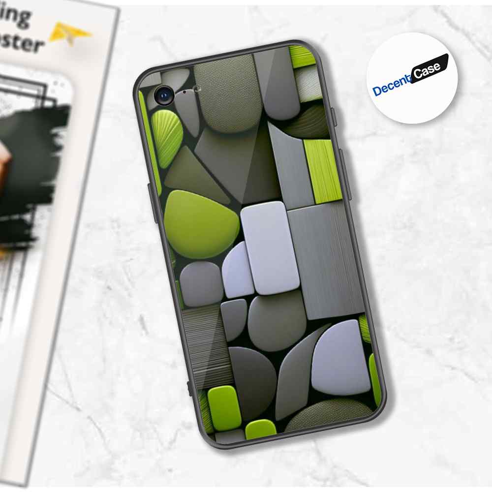 iPhone 8 / 7 Cover - Stones Series - Premium Printed Metal soft Bumper shock Proof Case