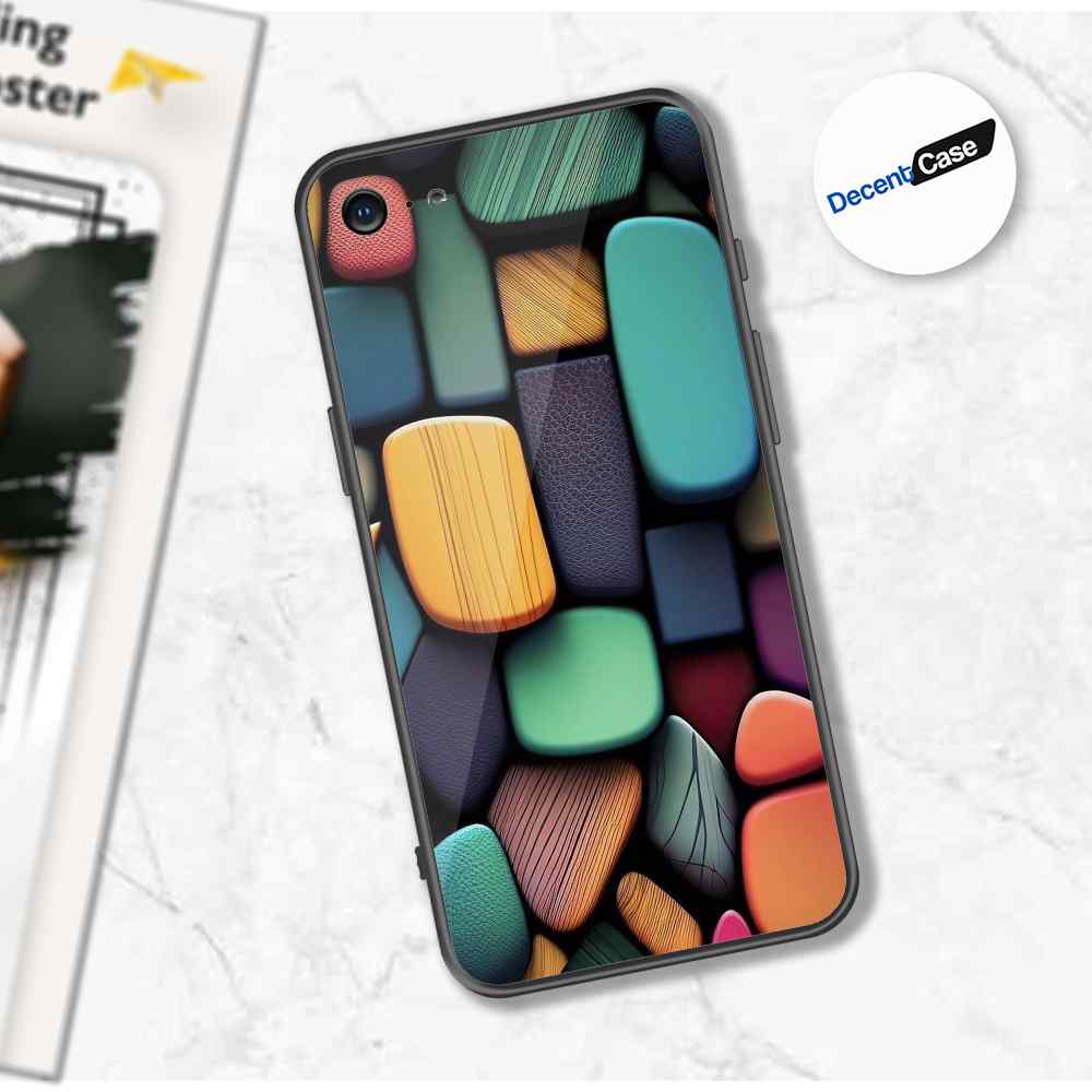 iPhone SE 2022 Cover - Stones Series - Premium Printed Metal soft Bumper shock Proof Case
