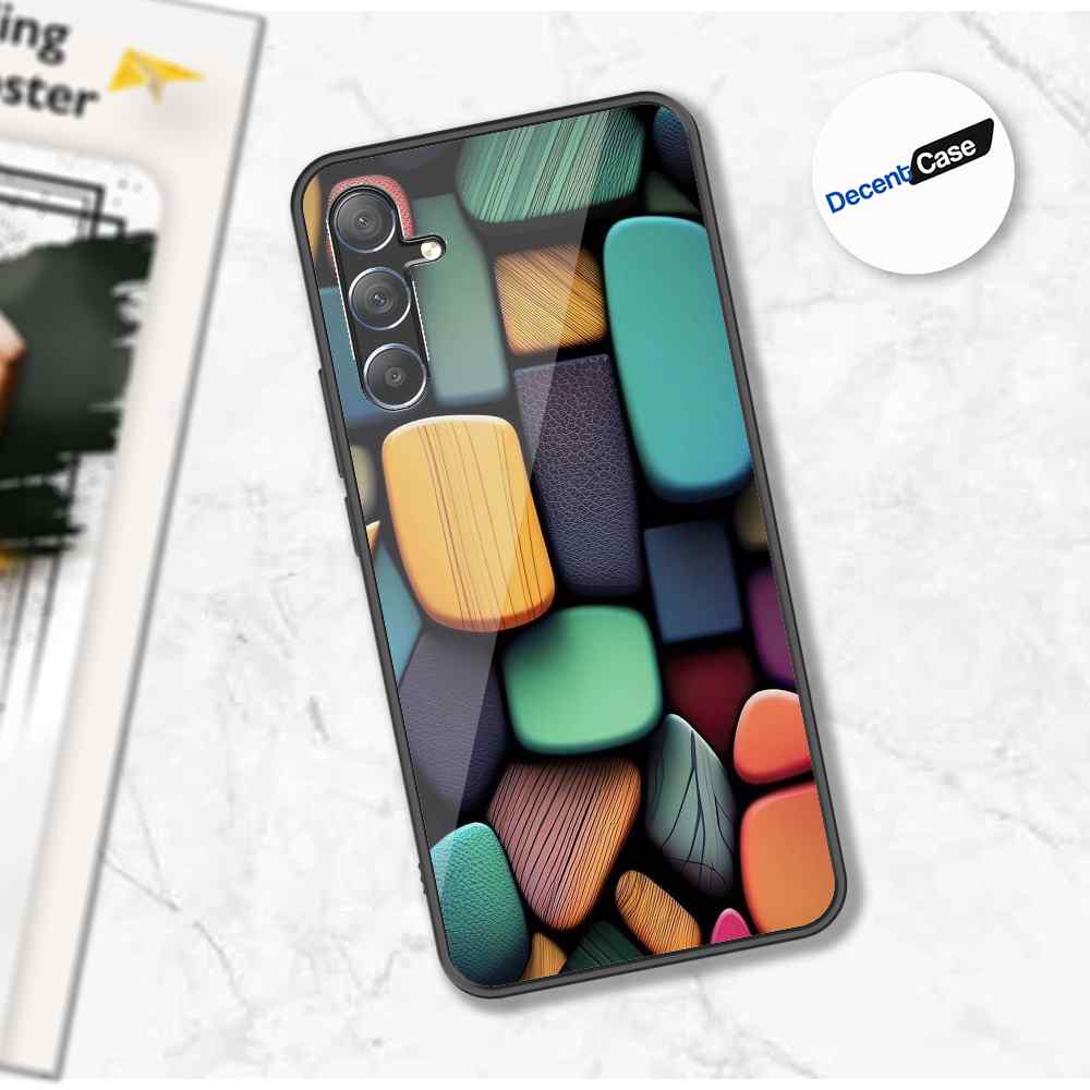 Samsung Galaxy M35 Cover - Stones Series - Premium Printed Metal soft Bumper shock Proof Case