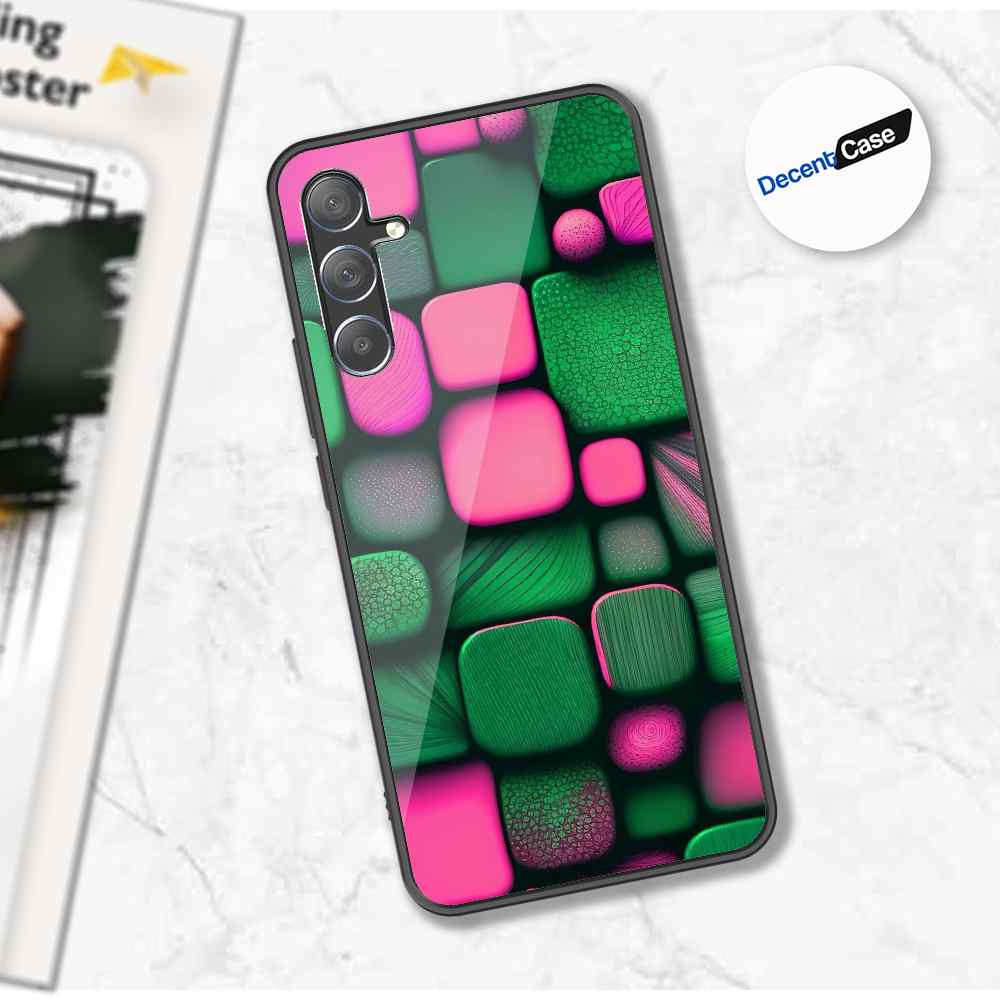 Samsung Galaxy M35 Cover - Stones Series - Premium Printed Metal soft Bumper shock Proof Case