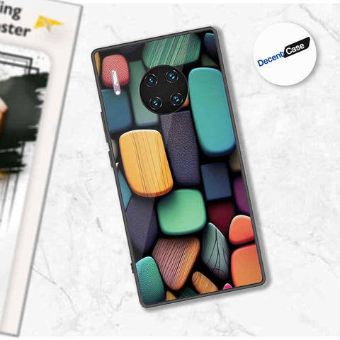 Huawei Mate 30 Pro Cover - Stones Series - Premium Printed Metal soft Bumper shock Proof Case