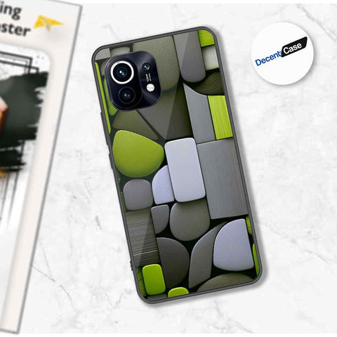 Xiaomi Mi 11 Cover - Stones Series - Premium Printed Metal soft Bumper shock Proof Case
