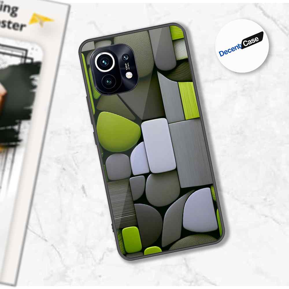 Xiaomi Mi 11 Cover - Stones Series - Premium Printed Metal soft Bumper shock Proof Case
