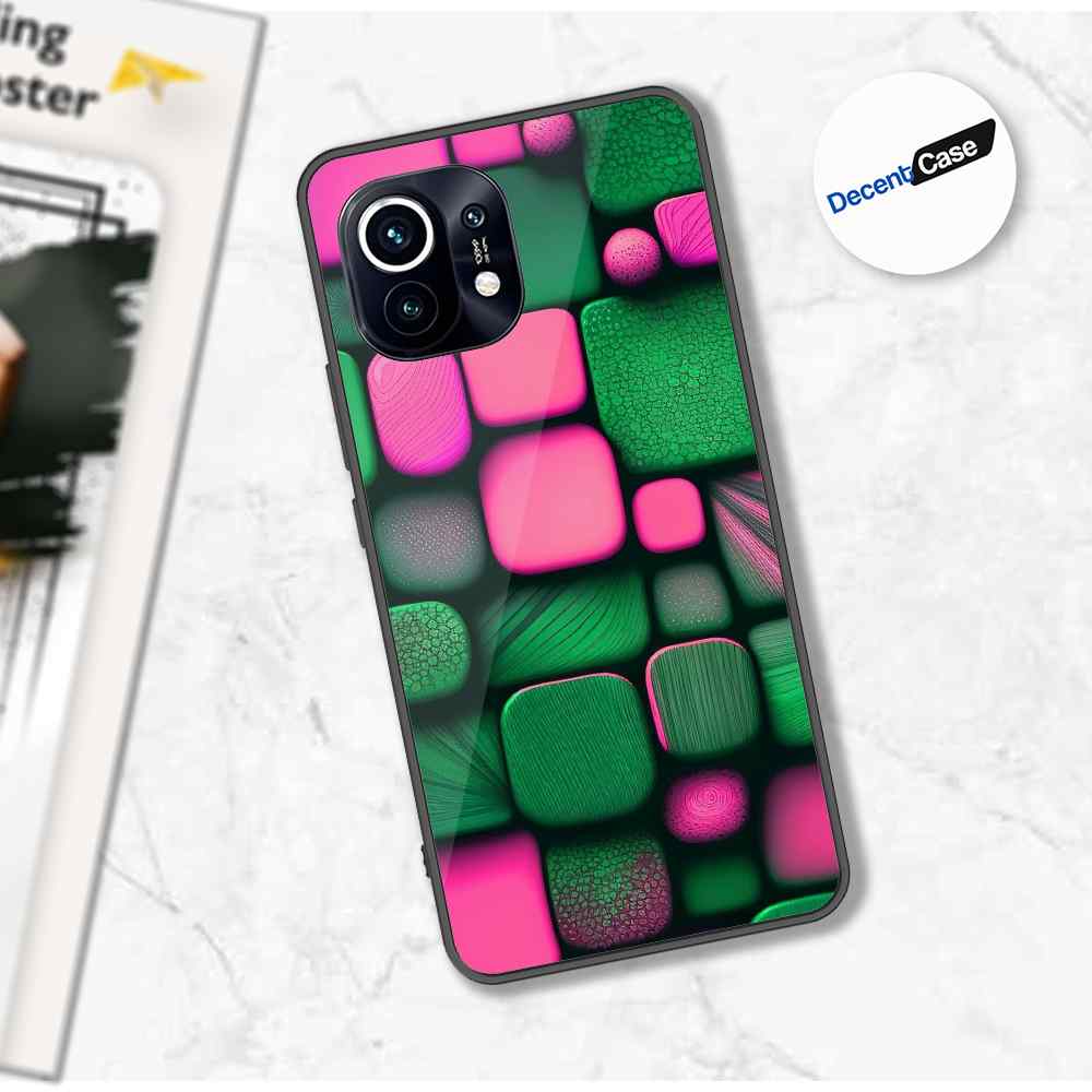 Xiaomi Mi 11 Cover - Stones Series - Premium Printed Metal soft Bumper shock Proof Case
