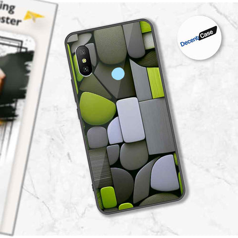 Xiaomi Mi A2 / Mi 6X Cover - Stones Series - Premium Printed Metal soft Bumper shock Proof Case