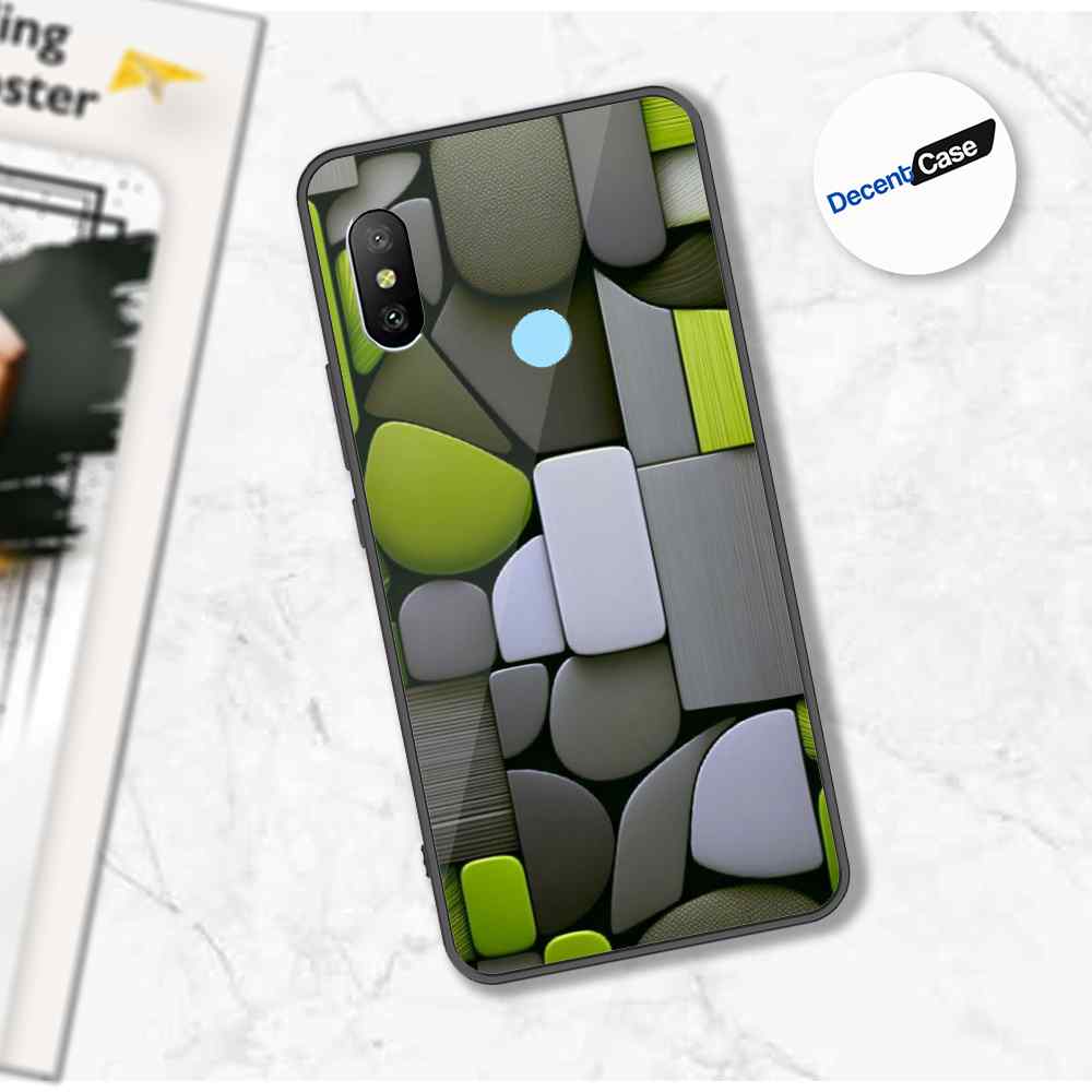 Xiaomi Mi A2 Lite / Redmi 6 Pro Cover - Stones Series - Premium Printed Metal soft Bumper shock Proof Case