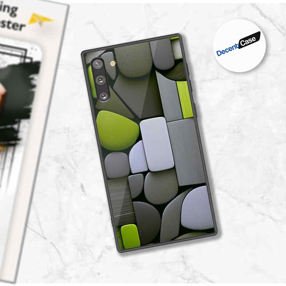 Samsung Galaxy Note 10 Cover - Stones Series - Premium Printed Metal soft Bumper shock Proof Case