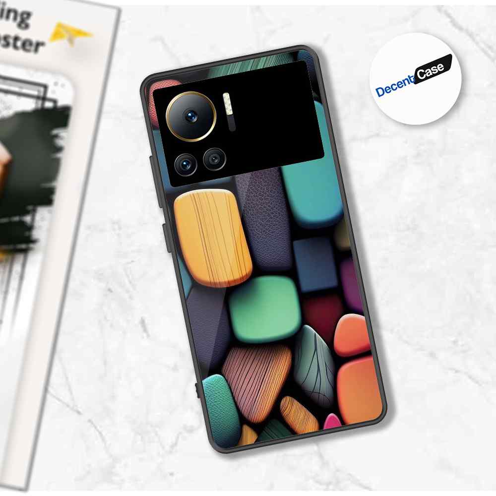 Infinix Note 12 VIP Cover - Stones Series - Premium Printed Metal soft Bumper shock Proof Case