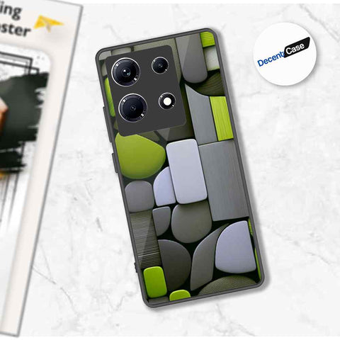 Infinix Note 30 Cover - Stones Series - Premium Printed Metal soft Bumper shock Proof Case