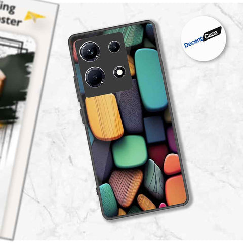 Infinix Note 30 Cover - Stones Series - Premium Printed Metal soft Bumper shock Proof Case