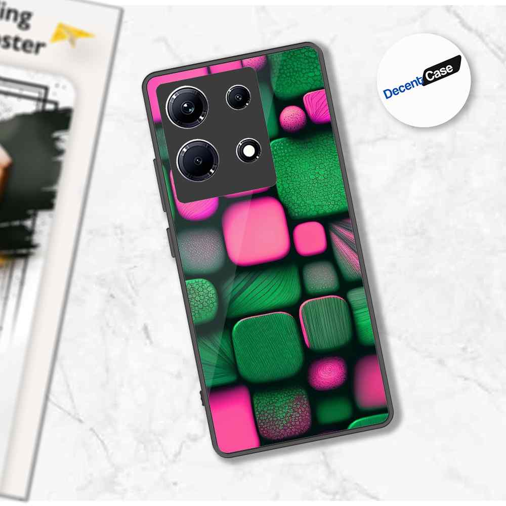 Infinix Note 30 Cover - Stones Series - Premium Printed Metal soft Bumper shock Proof Case