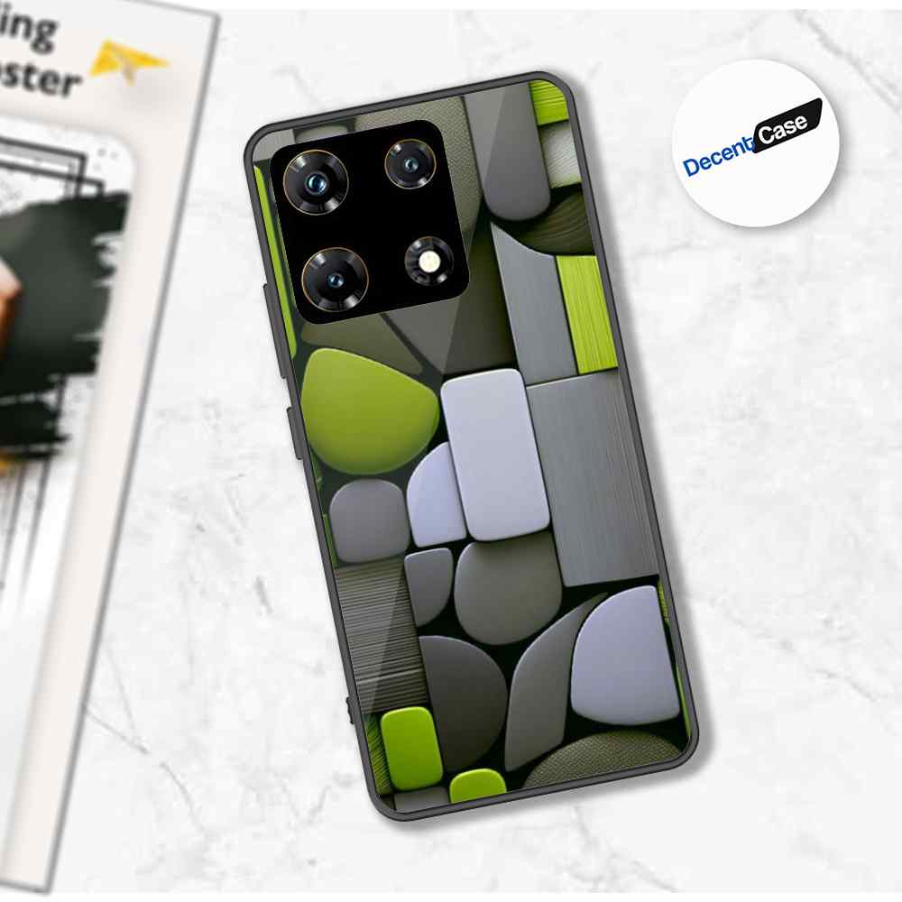 Infinix Note 30 Pro Cover - Stones Series - Premium Printed Metal soft Bumper shock Proof Case