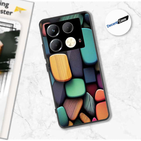Infinix Note 40 Cover - Stones Series - Premium Printed Metal soft Bumper shock Proof Case