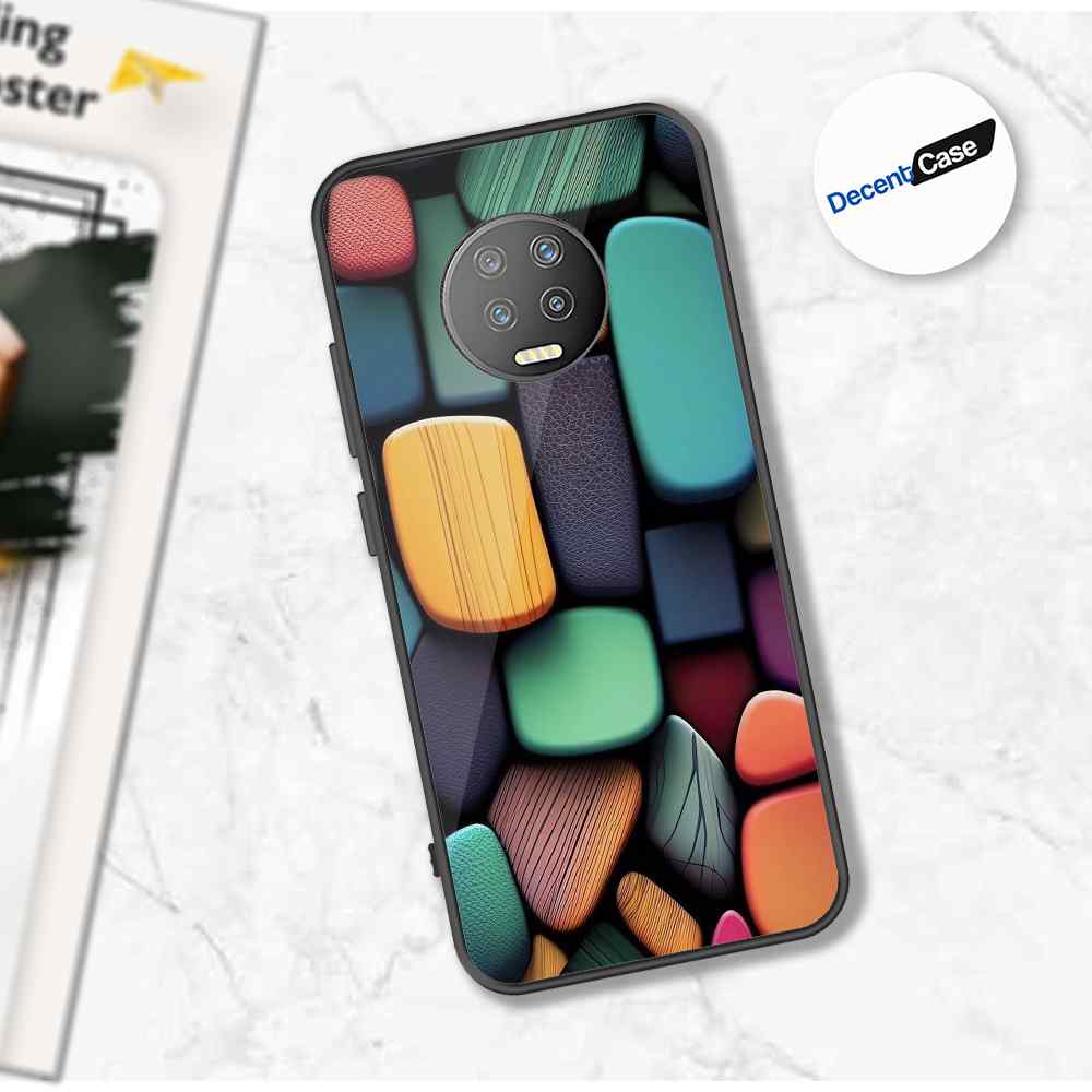 Infinix Note 7 Cover - Stones Series - Premium Printed Metal soft Bumper shock Proof Case