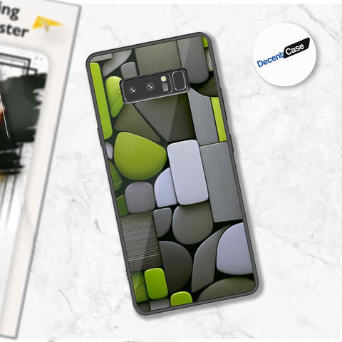 Samsung Galaxy Note 8 Cover - Stones Series - Premium Printed Metal soft Bumper shock Proof Case