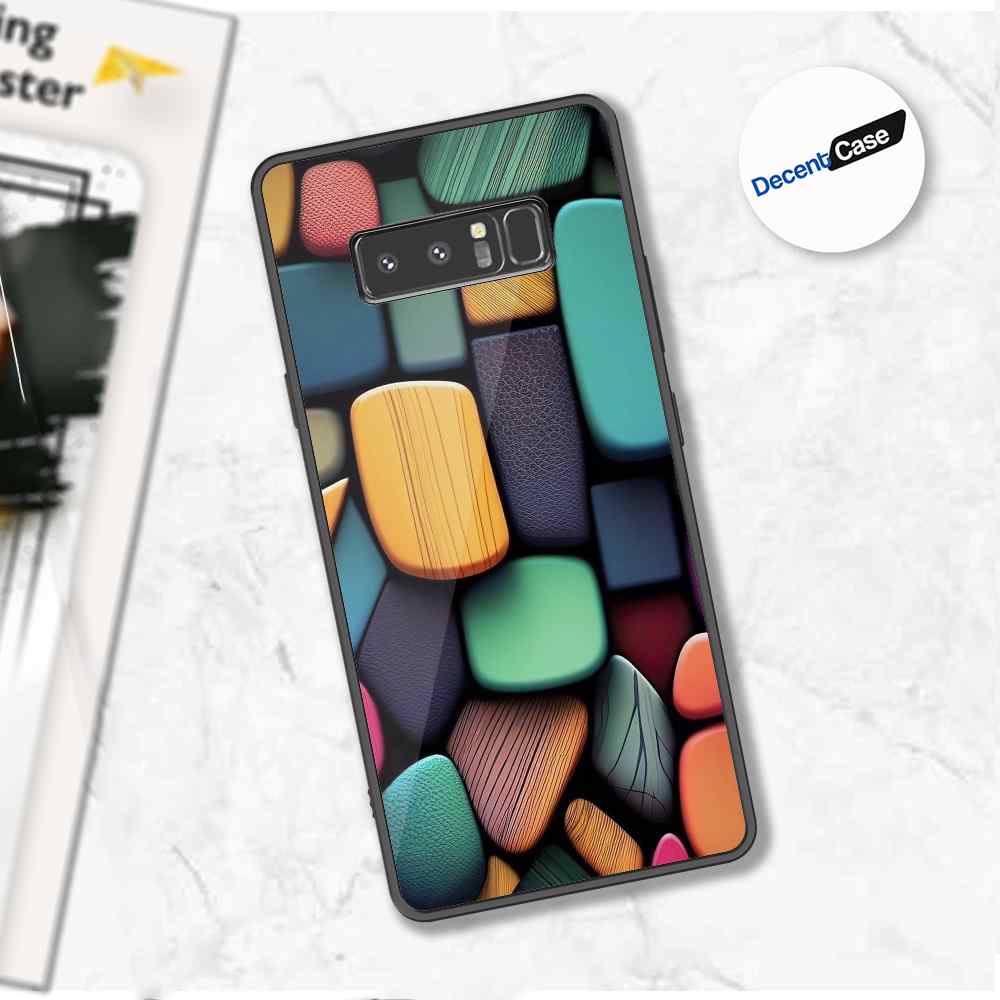 Samsung Galaxy Note 8 Cover - Stones Series - Premium Printed Metal soft Bumper shock Proof Case