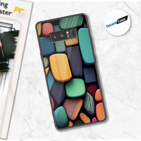 Samsung Galaxy Note 8 Cover - Stones Series - Premium Printed Metal soft Bumper shock Proof Case
