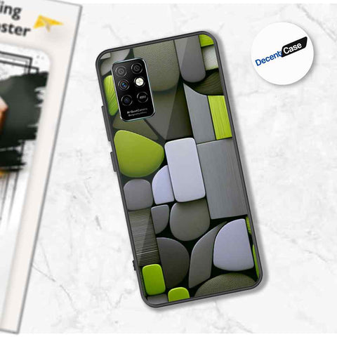 Infinix Note 8i Cover - Stones Series - Premium Printed Metal soft Bumper shock Proof Case