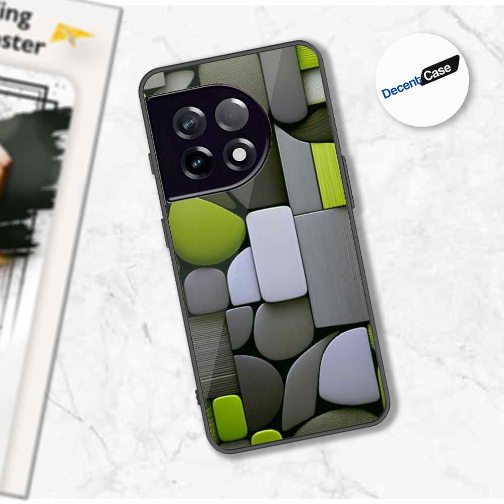 OnePlus 11 Cover - Stones Series - Premium Printed Metal soft Bumper shock Proof Case