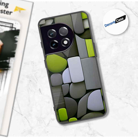OnePlus 11R Cover - Stones Series - Premium Printed Metal soft Bumper shock Proof Case