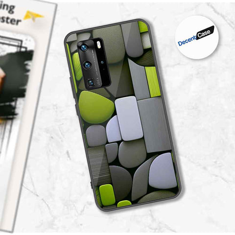 Huawei P40 Pro  Cover - Stones Series - Premium Printed Metal soft Bumper shock Proof Case