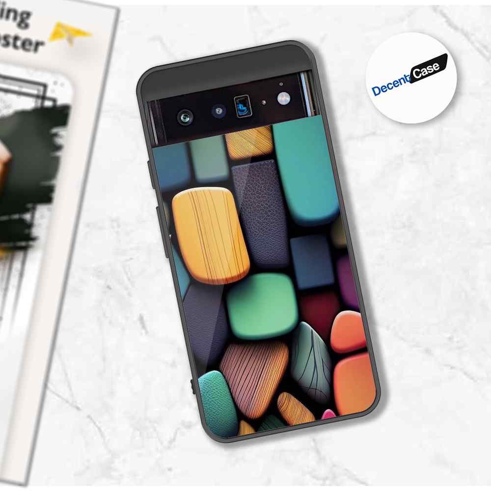 Google Pixel 6 Cover - Stones Series - Premium Printed Metal soft Bumper shock Proof Case