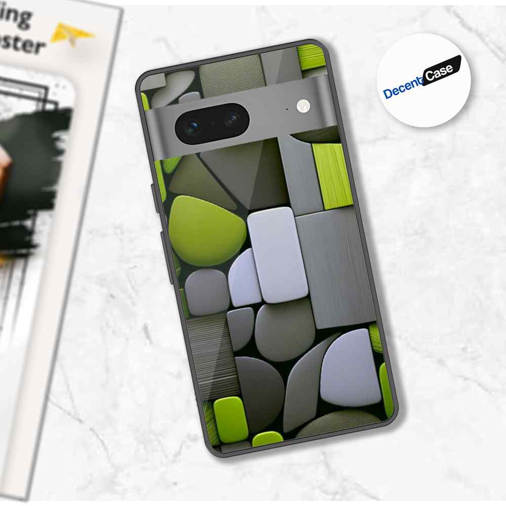 Google Pixel 7 Cover - Stones Series - Premium Printed Metal soft Bumper shock Proof Case