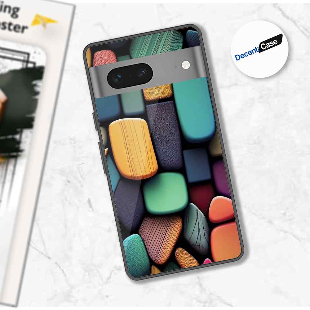 Google Pixel 7 Cover - Stones Series - Premium Printed Metal soft Bumper shock Proof Case