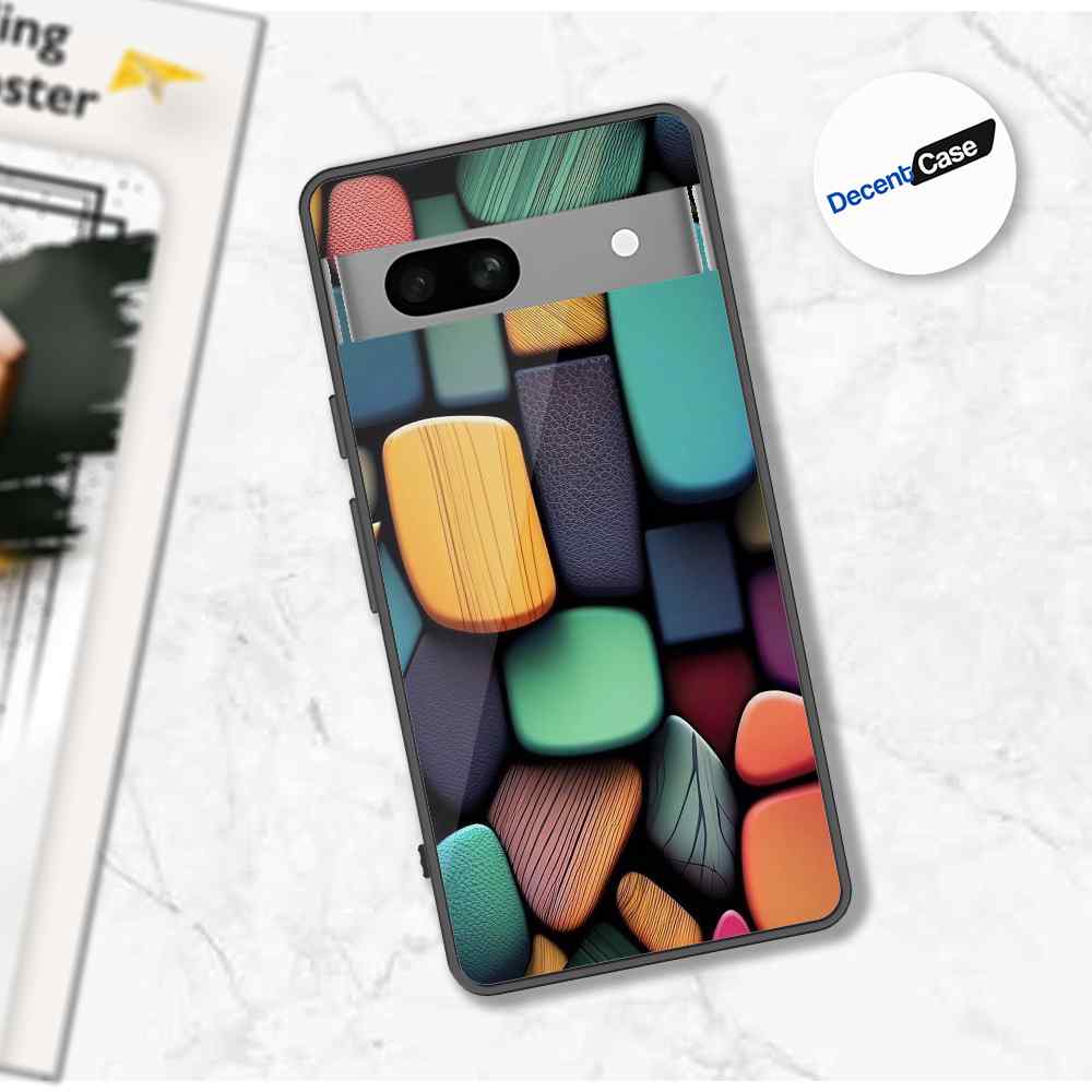 Google Pixel 7a Cover - Stones Series - Premium Printed Metal soft Bumper shock Proof Case