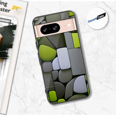 Google Pixel 8 Cover - Stones Series - Premium Printed Metal soft Bumper shock Proof Case
