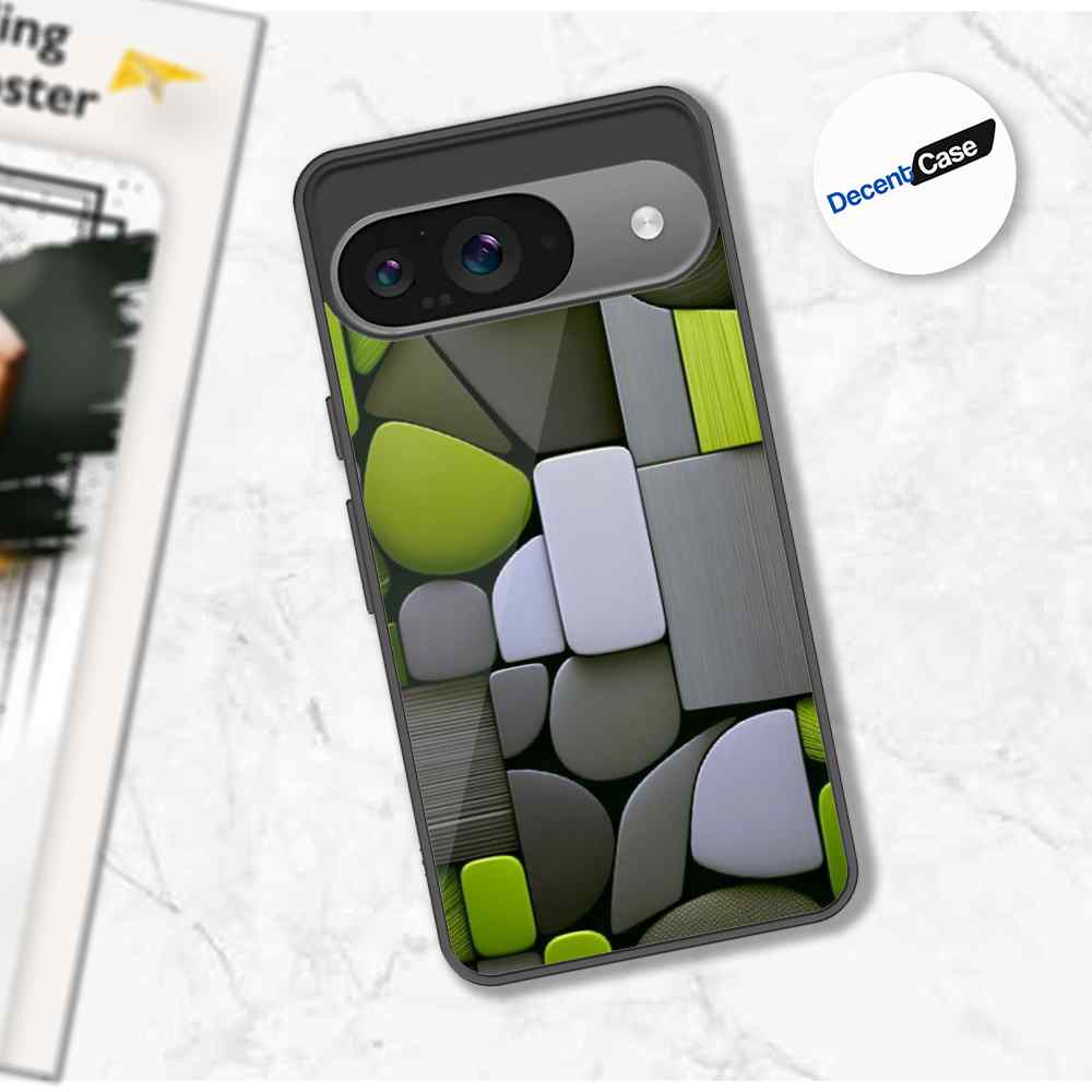 Google Pixel 9 Cover - Stones Series - Premium Printed Metal soft Bumper shock Proof Case