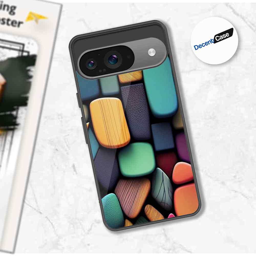Google Pixel 9 Cover - Stones Series - Premium Printed Metal soft Bumper shock Proof Case