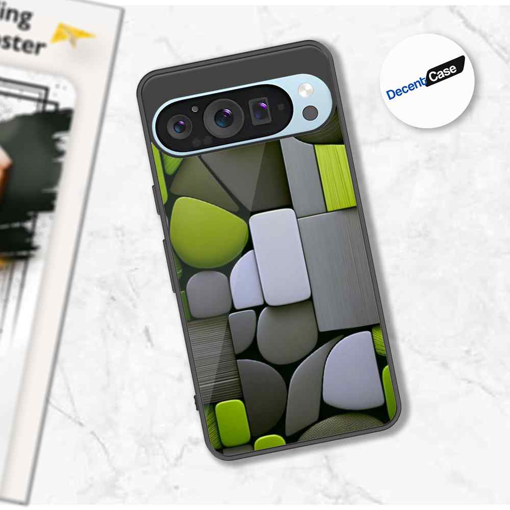 Google Pixel 9 Pro Cover - Stones Series - Premium Printed Metal soft Bumper shock Proof Case