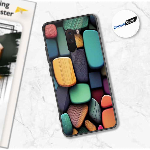 Xiaomi Pocophone F1 Cover - Stones Series - Premium Printed Metal soft Bumper shock Proof Case