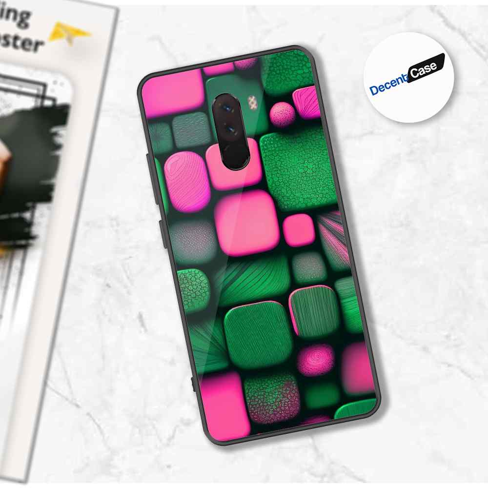 Xiaomi Pocophone F1 Cover - Stones Series - Premium Printed Metal soft Bumper shock Proof Case