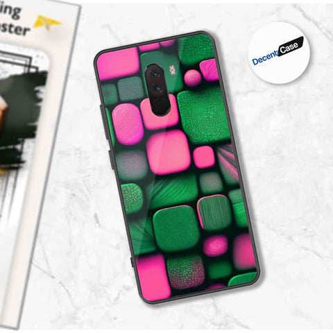 Xiaomi Pocophone F1 Cover - Stones Series - Premium Printed Metal soft Bumper shock Proof Case