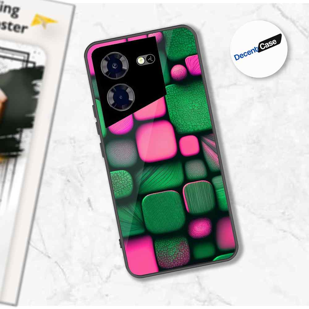 Tecno Pova 5 Cover - Stones Series - Premium Printed Metal soft Bumper shock Proof Case