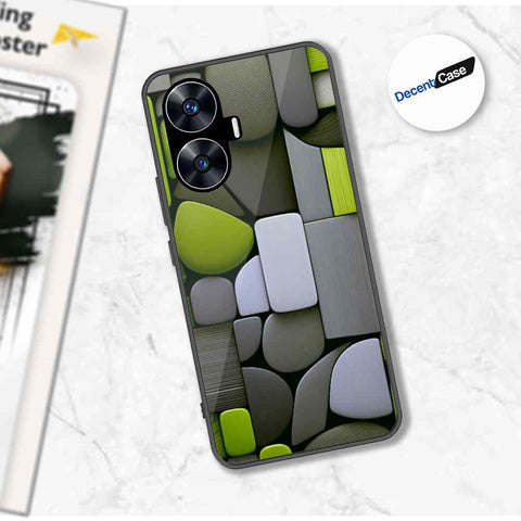 Realme C55 Cover - Stones Series - Premium Printed Metal soft Bumper shock Proof Case