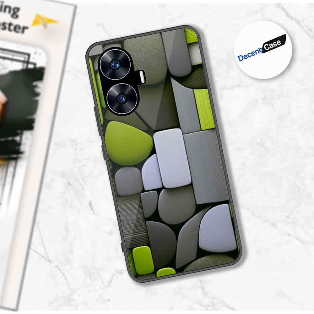 Realme C55 Cover - Stones Series - Premium Printed Metal soft Bumper shock Proof Case