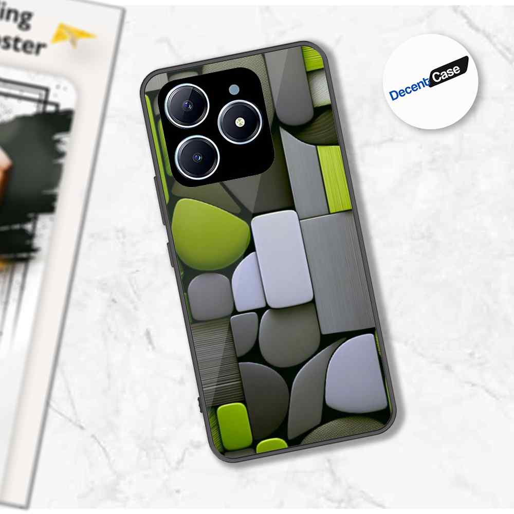 Realme C61 Cover - Stones Series - Premium Printed Metal soft Bumper shock Proof Case