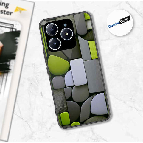 Realme C61 Cover - Stones Series - Premium Printed Metal soft Bumper shock Proof Case