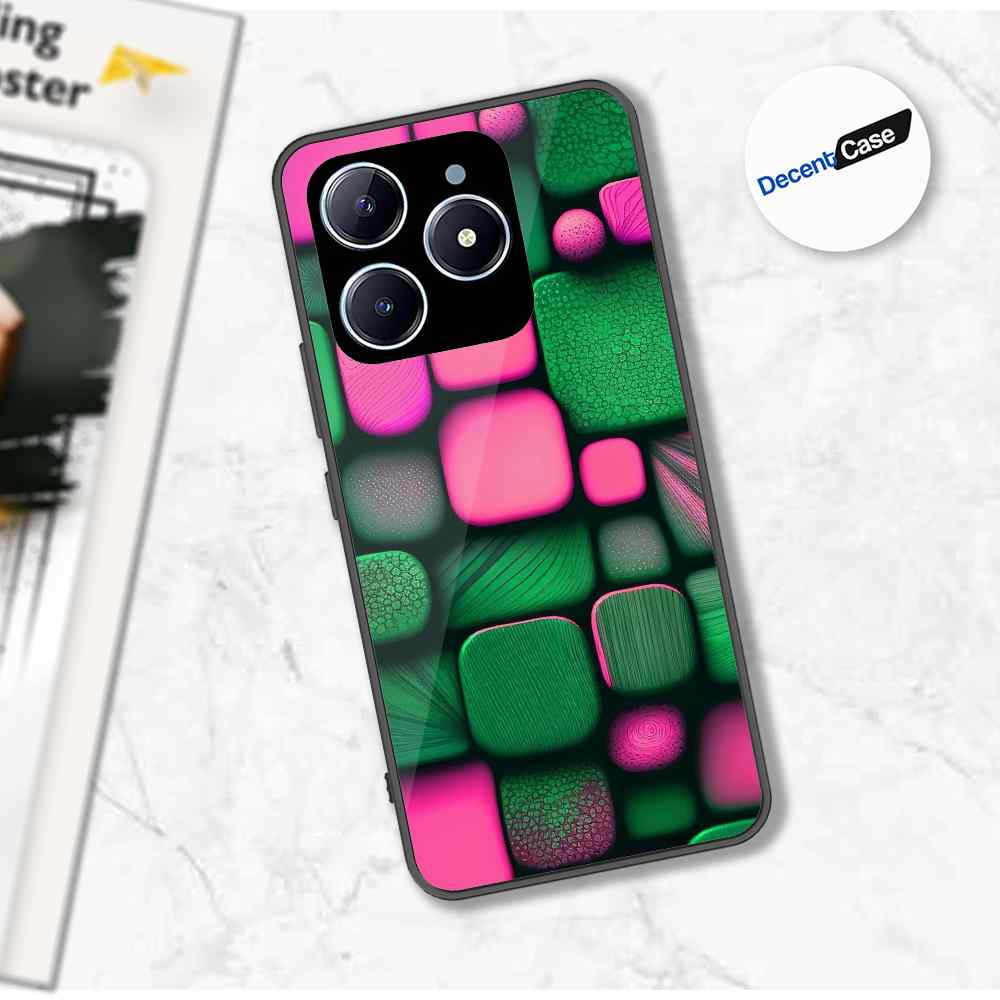 Realme C61 Cover - Stones Series - Premium Printed Metal soft Bumper shock Proof Case