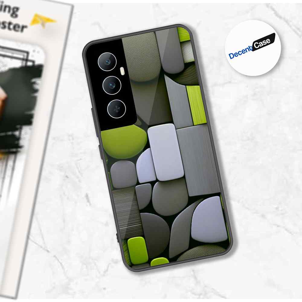Realme C65 Cover - Stones Series - Premium Printed Metal soft Bumper shock Proof Case