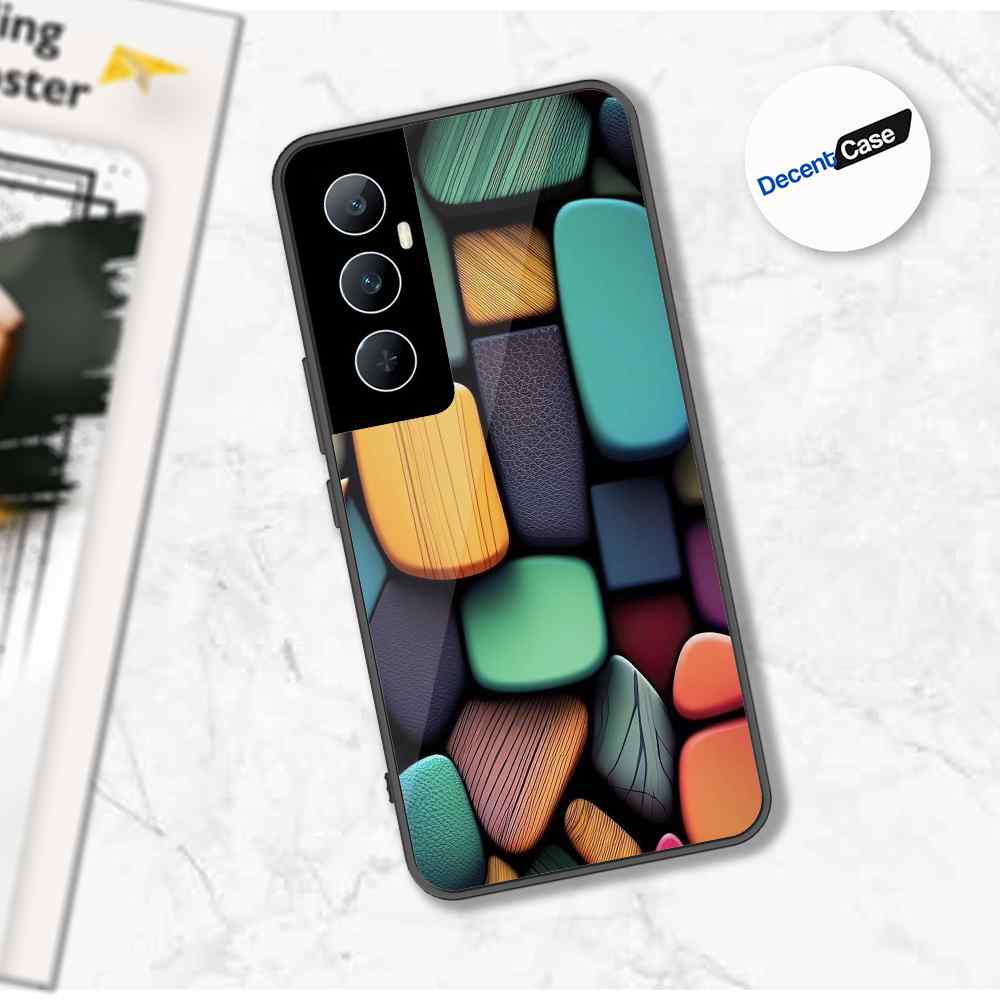 Realme C65 Cover - Stones Series - Premium Printed Metal soft Bumper shock Proof Case