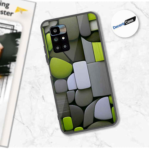 Xiaomi Redmi 10 Cover - Stones Series - Premium Printed Metal soft Bumper shock Proof Case
