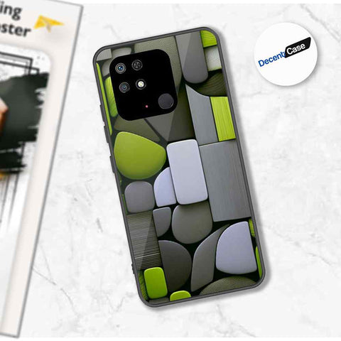 Xiaomi Redmi 10C Cover - Stones Series - Premium Printed Metal soft Bumper shock Proof Case