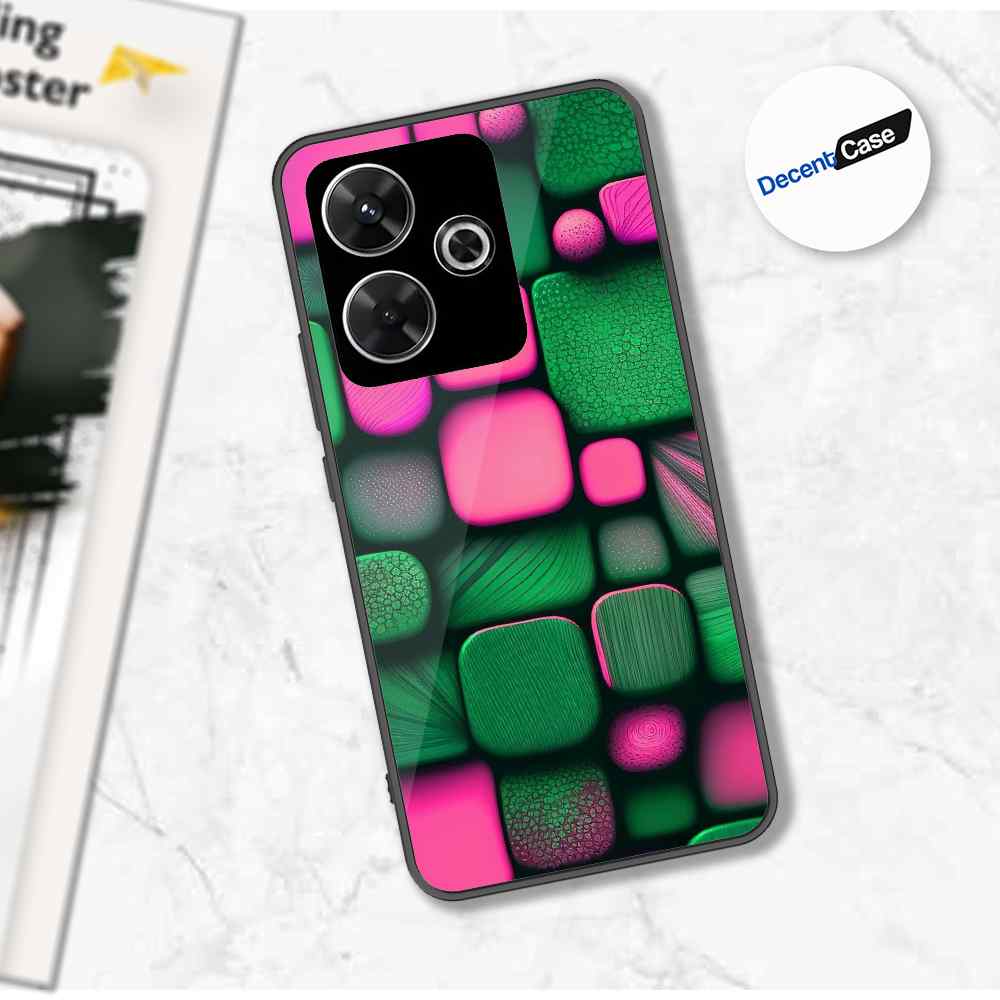 Xiaomi Redmi Note 13R Cover - Stones Series - Premium Printed Metal soft Bumper shock Proof Case