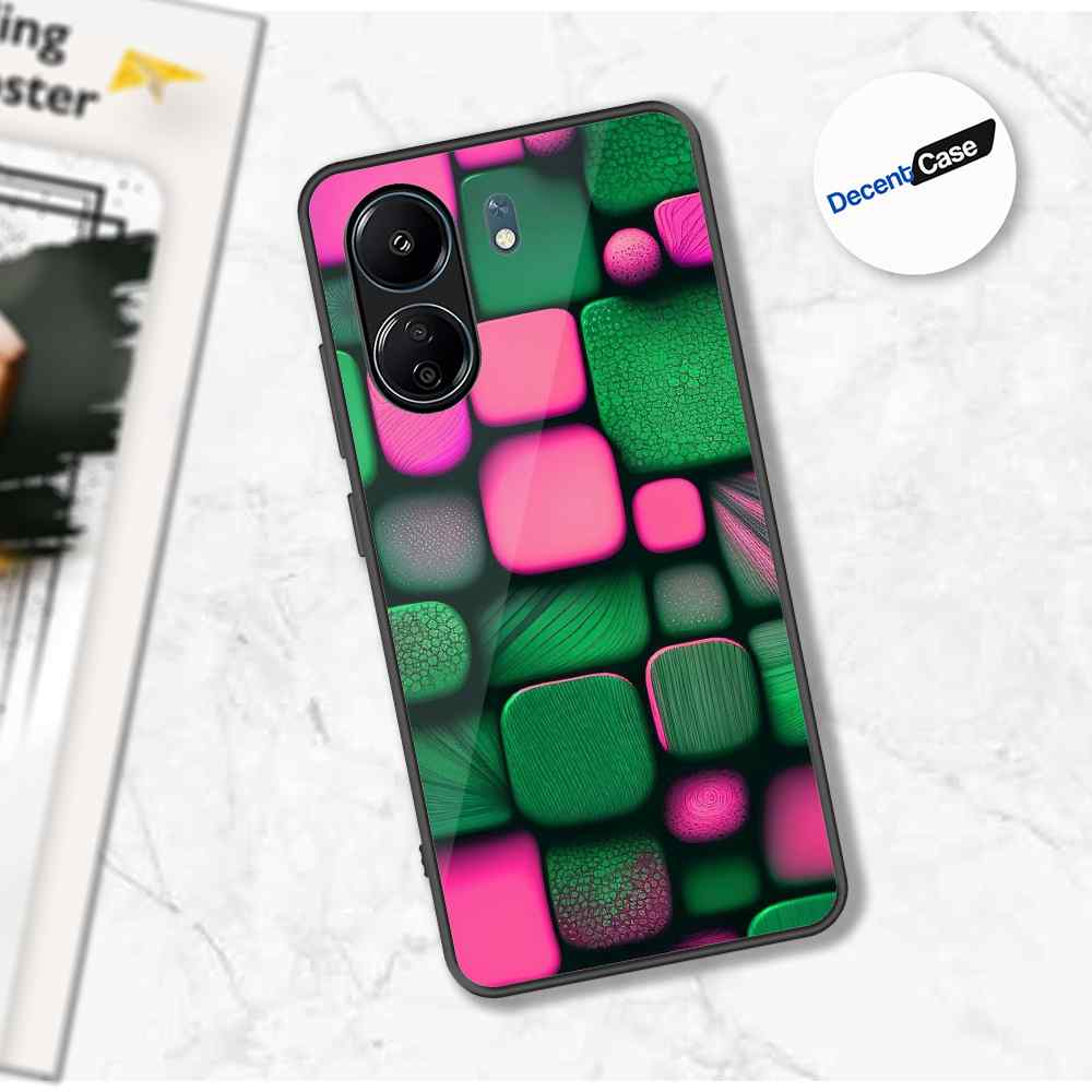 Xiaomi Redmi 13C Cover - Stones Series - Premium Printed Metal soft Bumper shock Proof Case